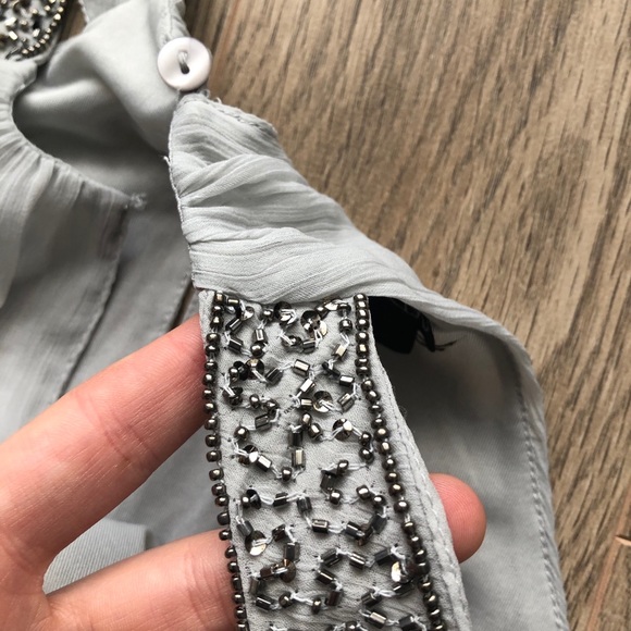 4/16$ NWOT vero moda elegant gray top - Picture 6 of 7